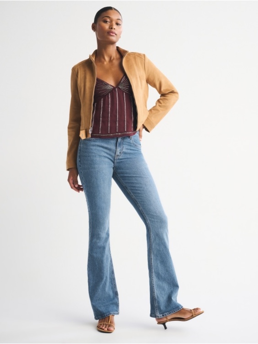 Abercrombie The Bootcut Mid Rise Light Blue Jeans